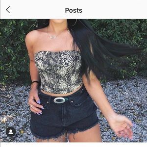 Urban outfitters strapless tube top